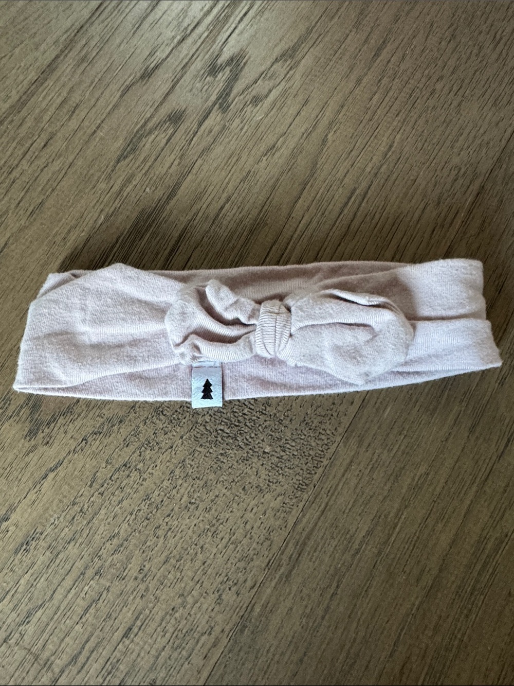 Soft Blush Knot Headband for Girls